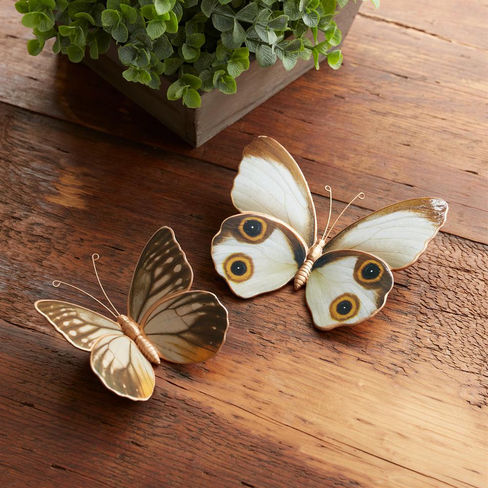 Butterfly (Set of 2) 4"L, 5"L Resin. Picture 2