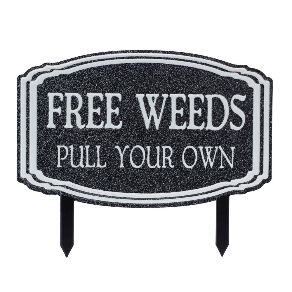 Weed Stake (Set of 2) 15.5"L x 12.5"H Tin. Picture 2