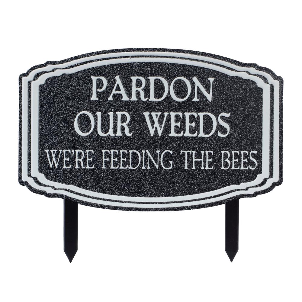 Weed Stake (Set of 2) 15.5"L x 12.5"H Tin. Picture 3
