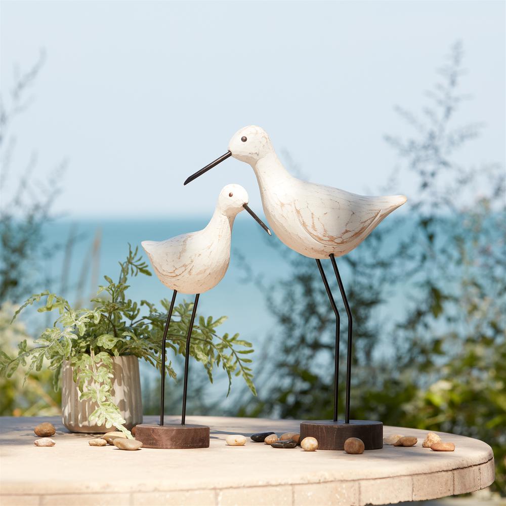 Bird (Set of 2) 12"H, 14.5"H Wood/Metal. Picture 7