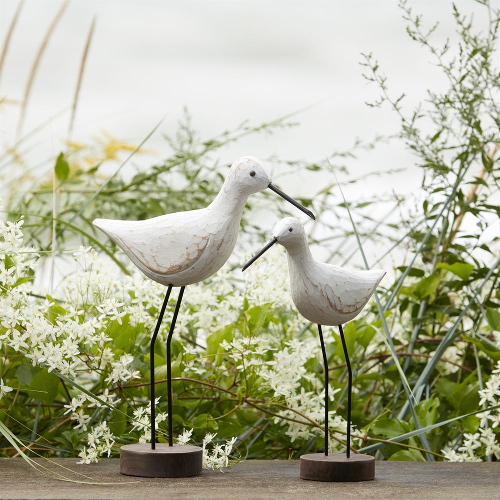 Bird (Set of 2) 12"H, 14.5"H Wood/Metal. Picture 8