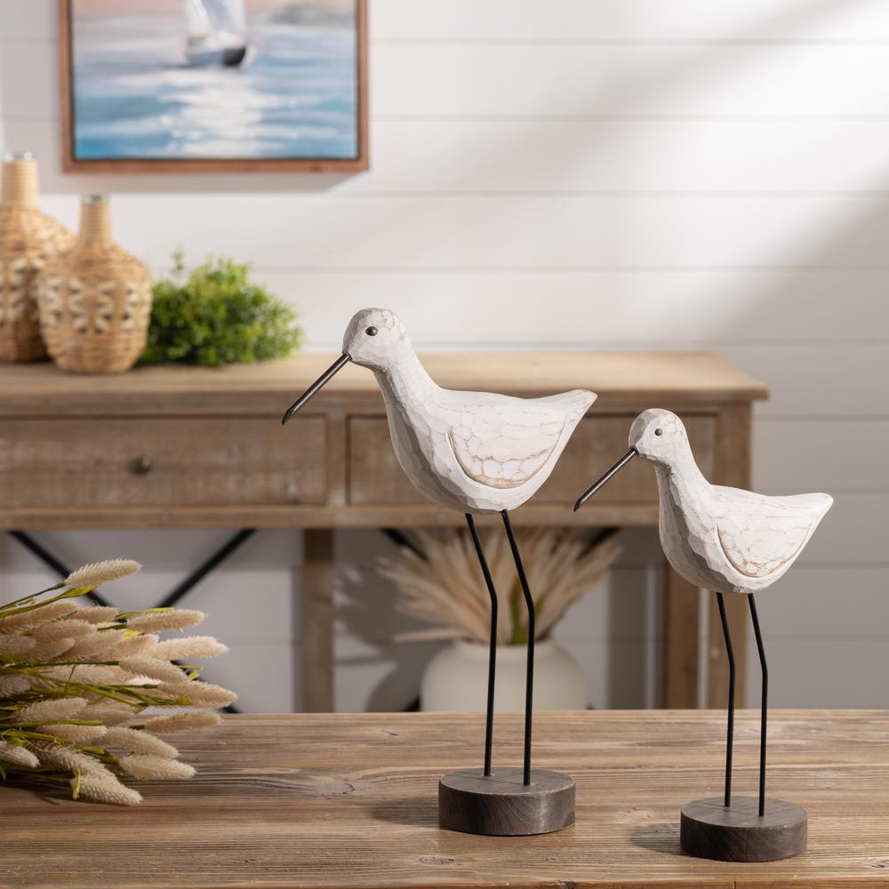 Bird (Set of 2) 12"H, 14.5"H Wood/Metal. Picture 9