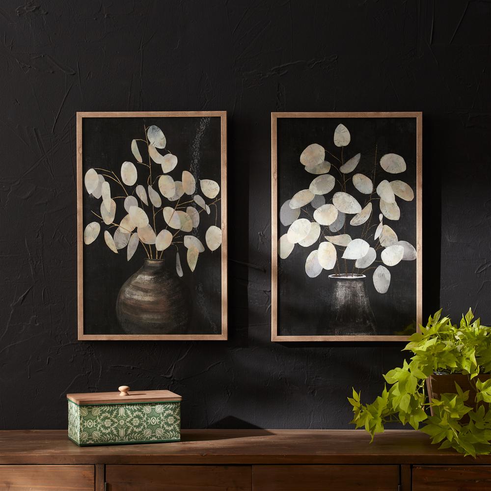 Eucalyptus Print (Set of 2) 16"L x 24"H MDF/Plastic. Picture 2