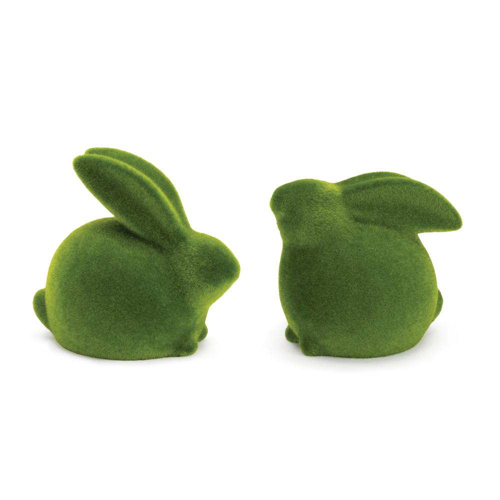 Rabbit (Set of 2) 5"H, 5.5"H Terra Cotta. Picture 1