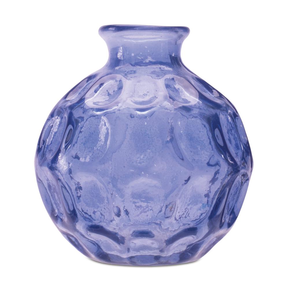Bubble Vase (Set of 2) 4"H Glass. Picture 2