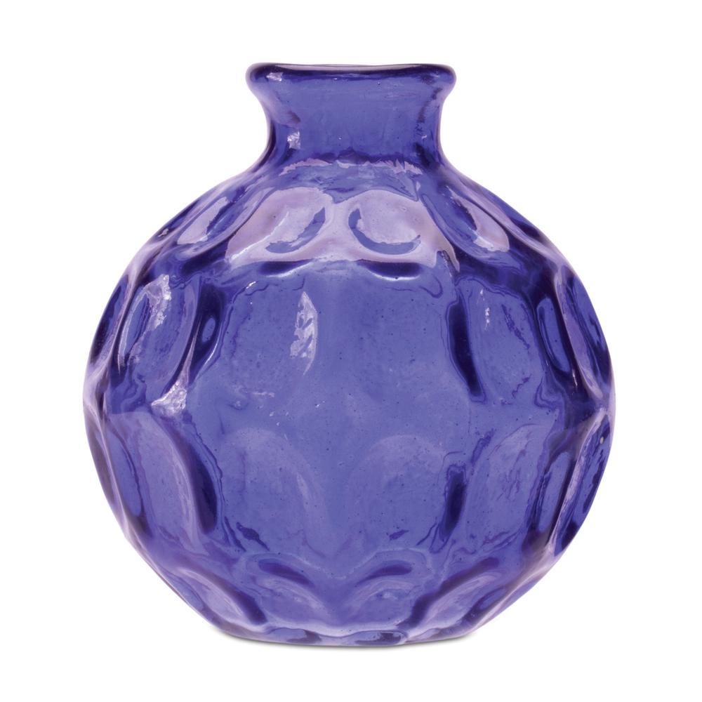 Bubble Vase (Set of 2) 4"H Glass. Picture 3