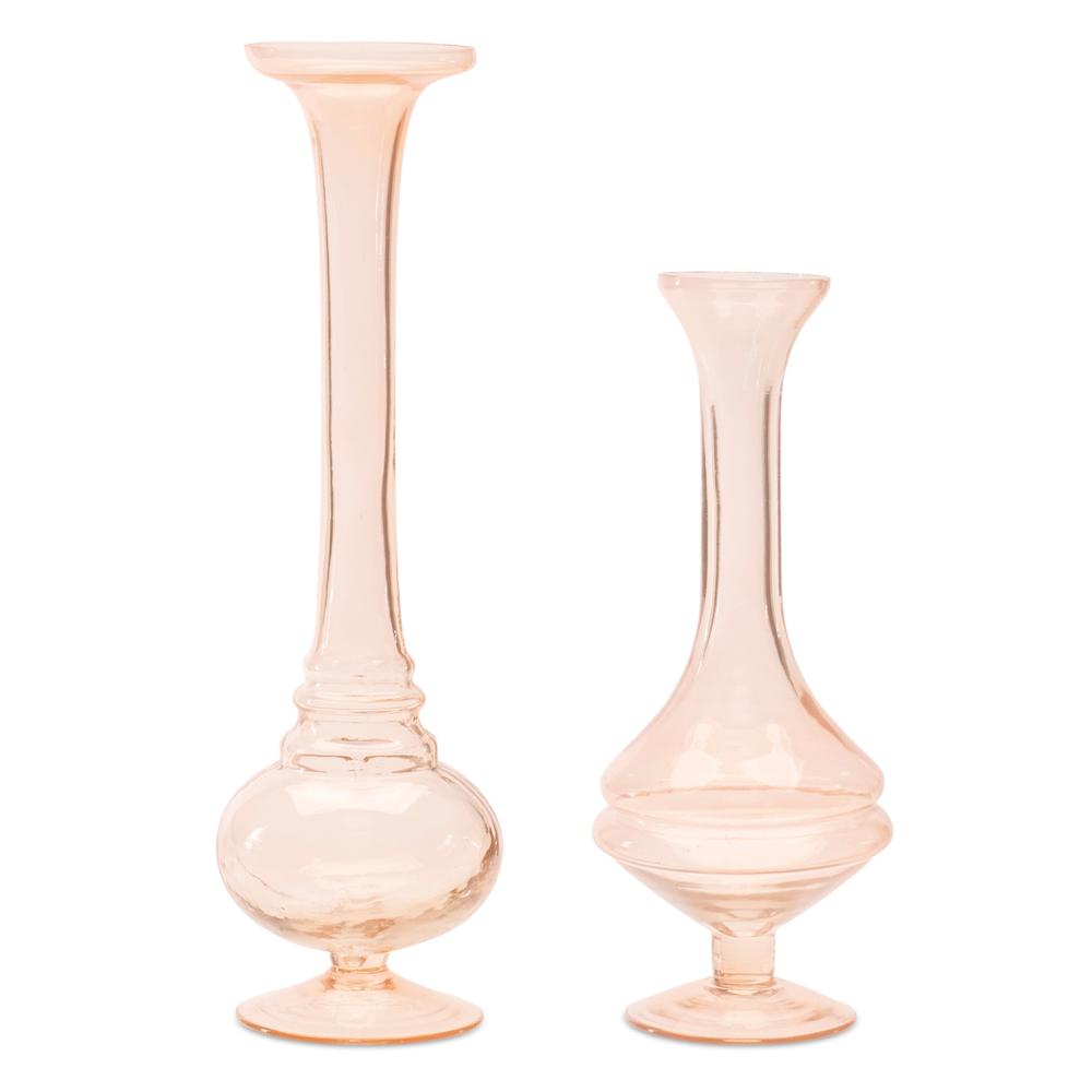 Bud Vase (Set of 2) 8.5"H Glass. Picture 1