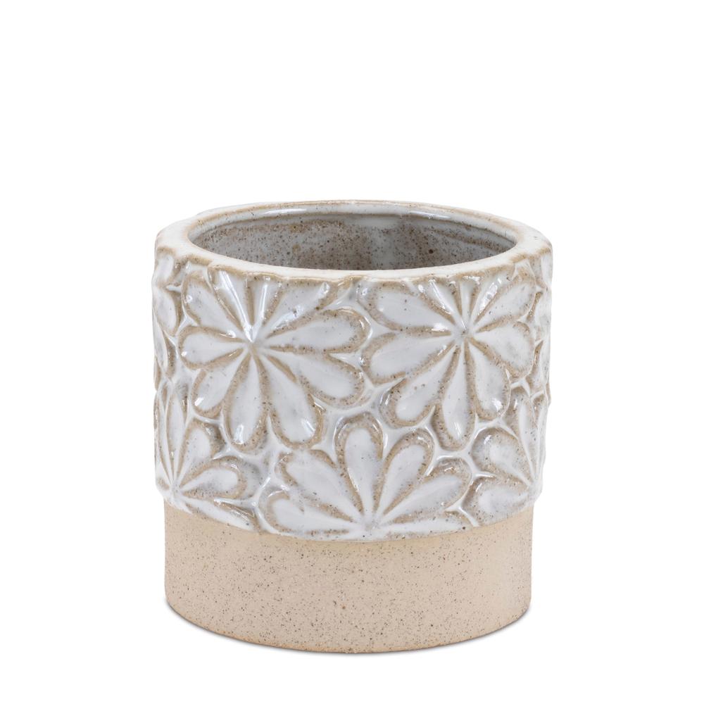 Container (Set of 2) 4"D x 4"H, 6"D x 5"H Ceramic. Picture 4