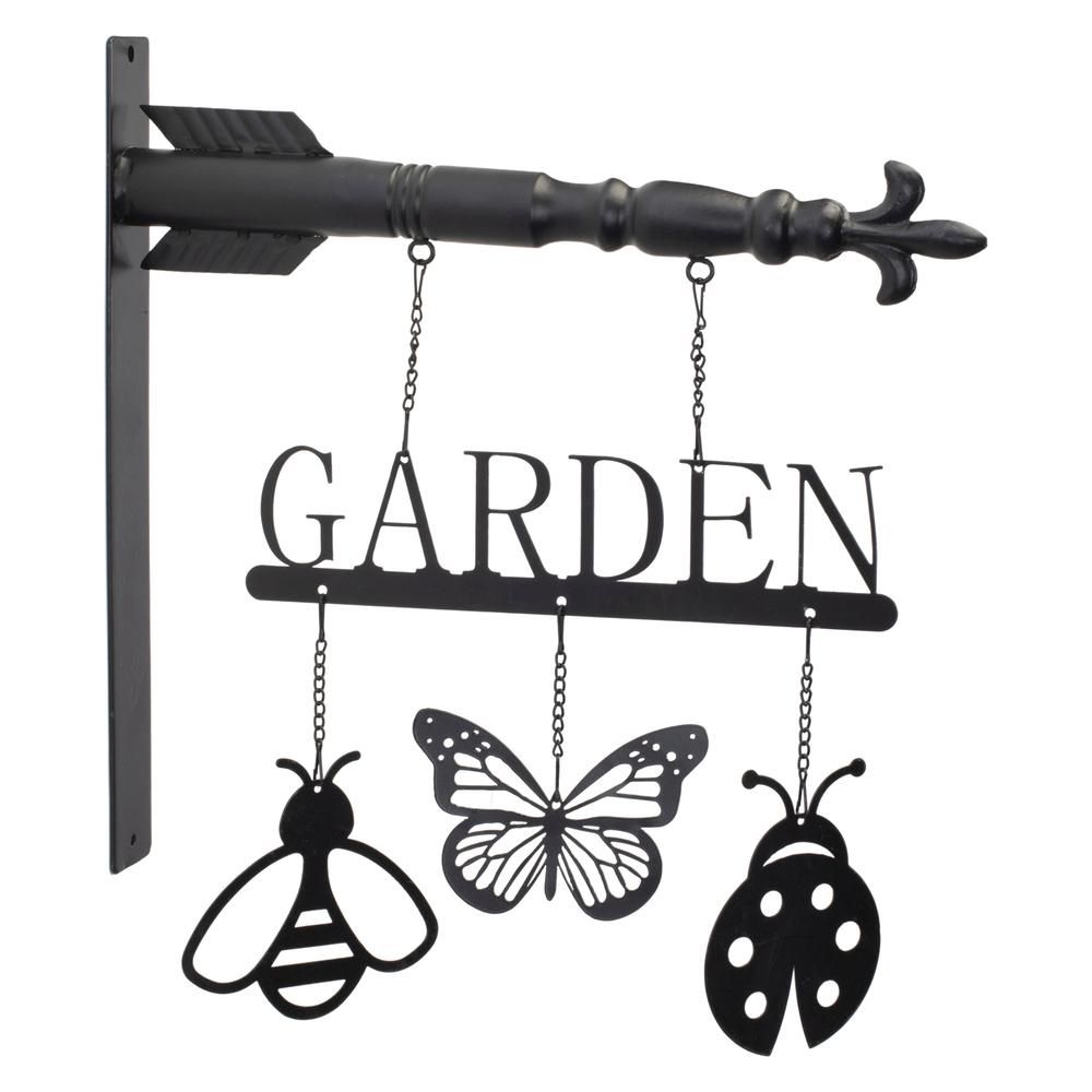 Garden and Insect Sign 14"L x 15.5"H Metal. Picture 1