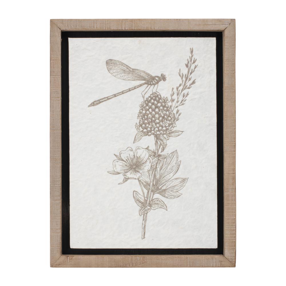 Framed Garden Print (Set of 3) 12"L x 15.5"H Wood/MDF. Picture 3