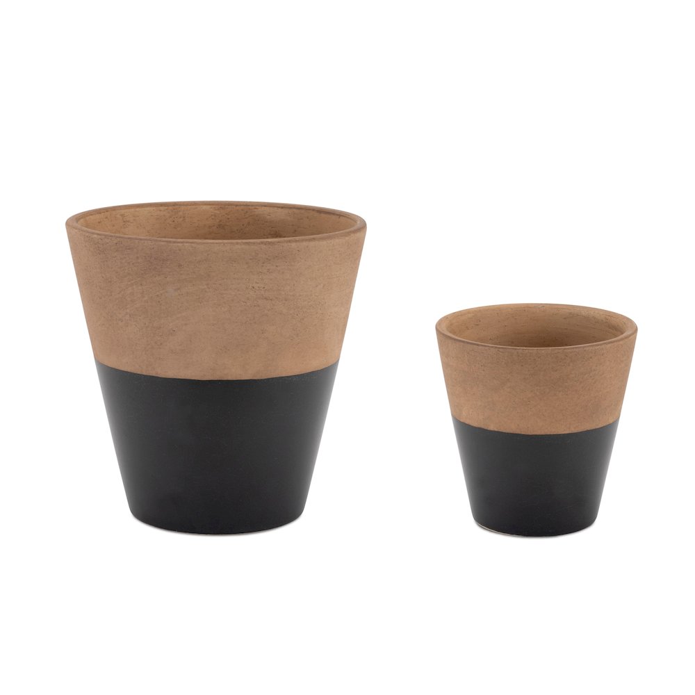 Container (Set of 2) 4"D x 4"H, 6"D x 5.75"H Terra Cotta. Picture 1