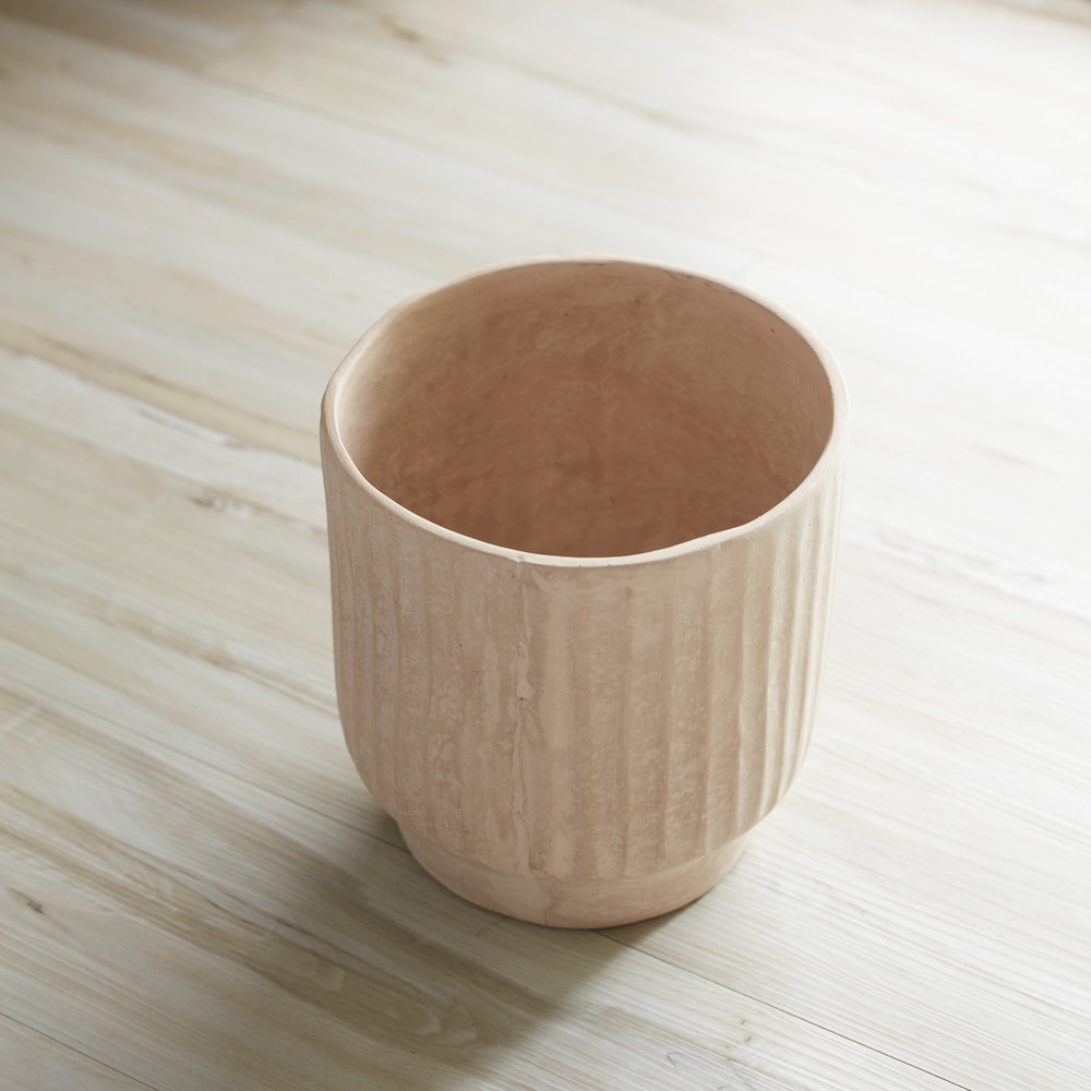 Container 7.5"D x 7.5"H Recycled Paper/Chalk Powder. Picture 2
