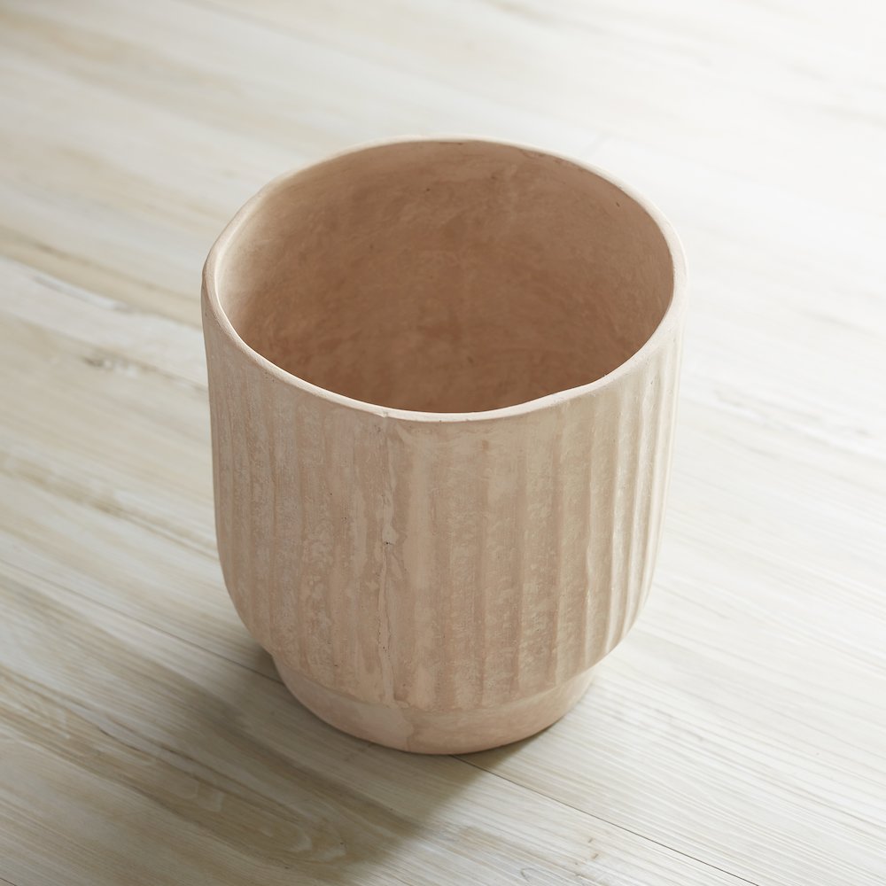 Container 7.5"D x 7.5"H Recycled Paper/Chalk Powder. Picture 3