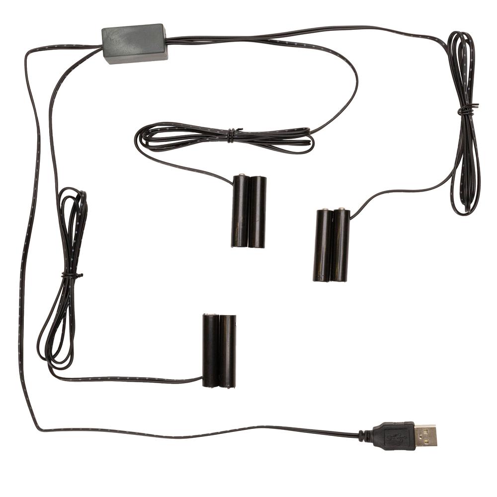 Battery Replacement 3 to 1 (2 x AA, Set of 2) 18"L Lead Wire, 38"L Lead Wire. Picture 1