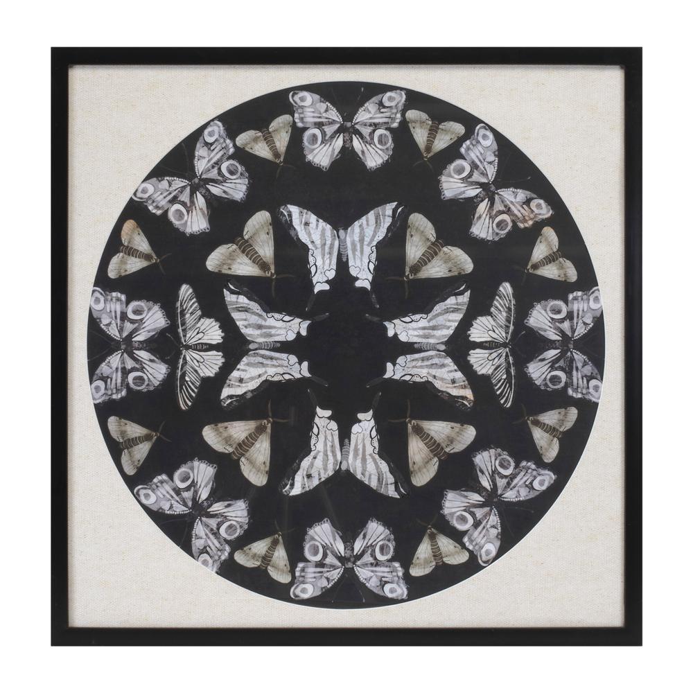 Butterfly Print 25"SQ Plastic/Paper/Glass. Picture 1