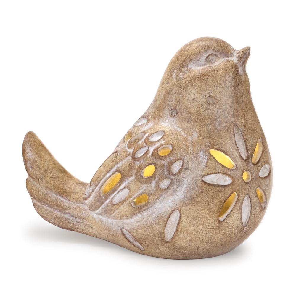 LED Bird (Set of 2) 5"H, 5.5"H Resin (3 AAA Batteries, Not Included). Picture 3