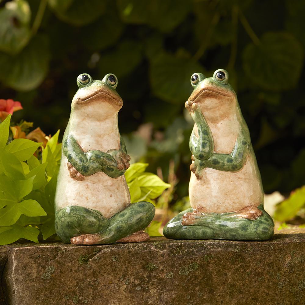 Frog (Set of 2) 7.5"H Ceramic. Picture 2