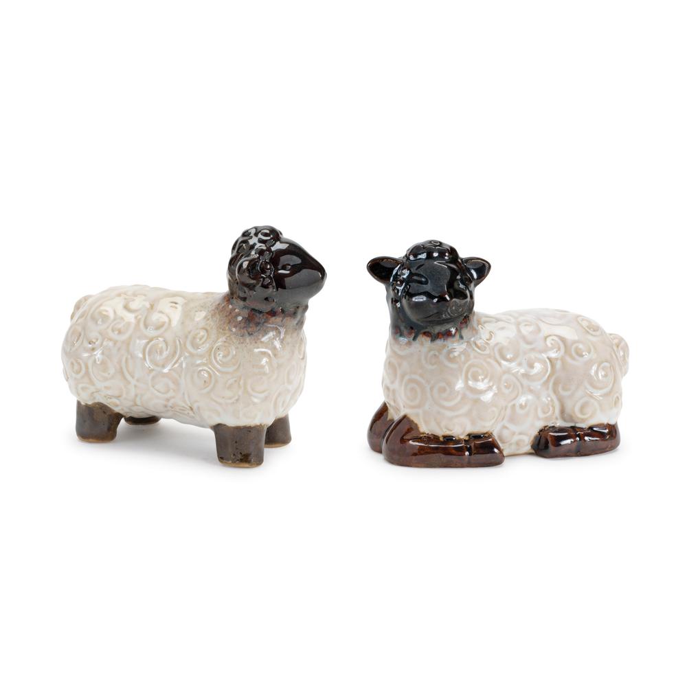 Sheep (Set of 6) 3"H, 3.25"H Resin. Picture 1