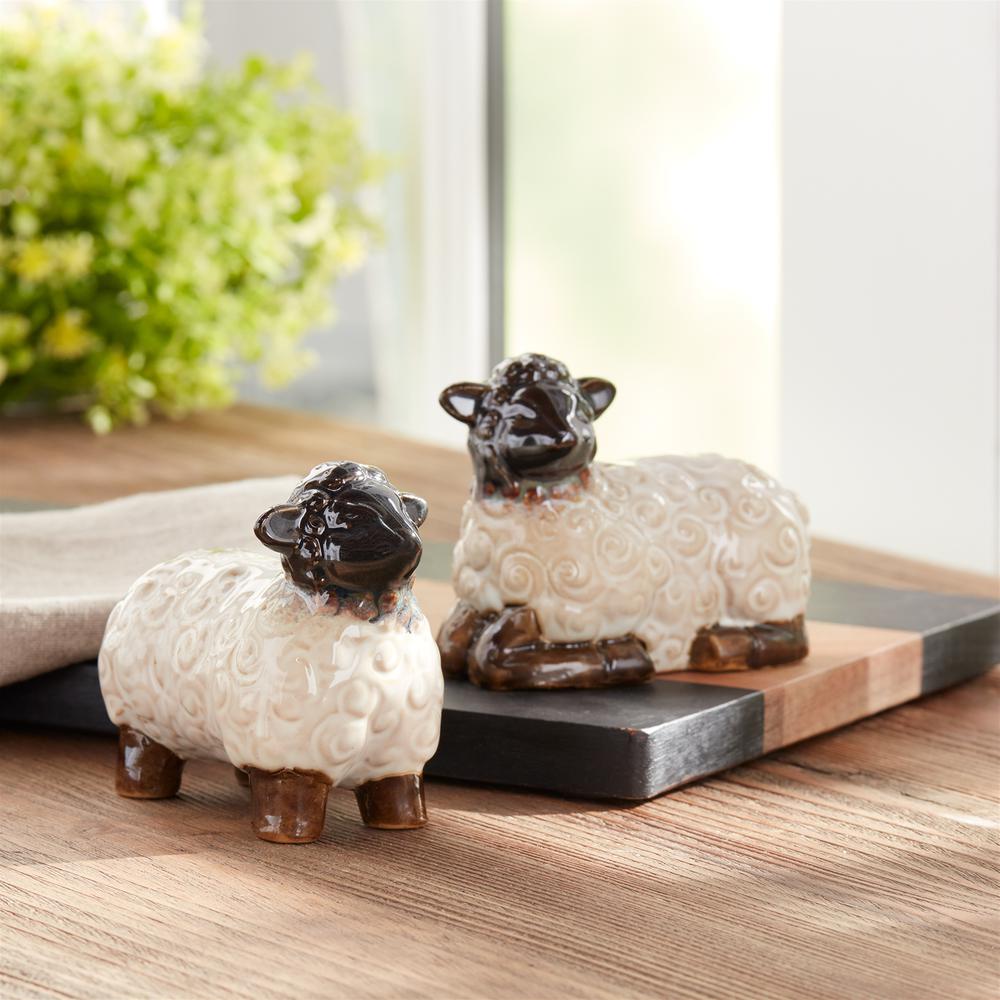 Sheep (Set of 6) 3"H, 3.25"H Resin. Picture 2