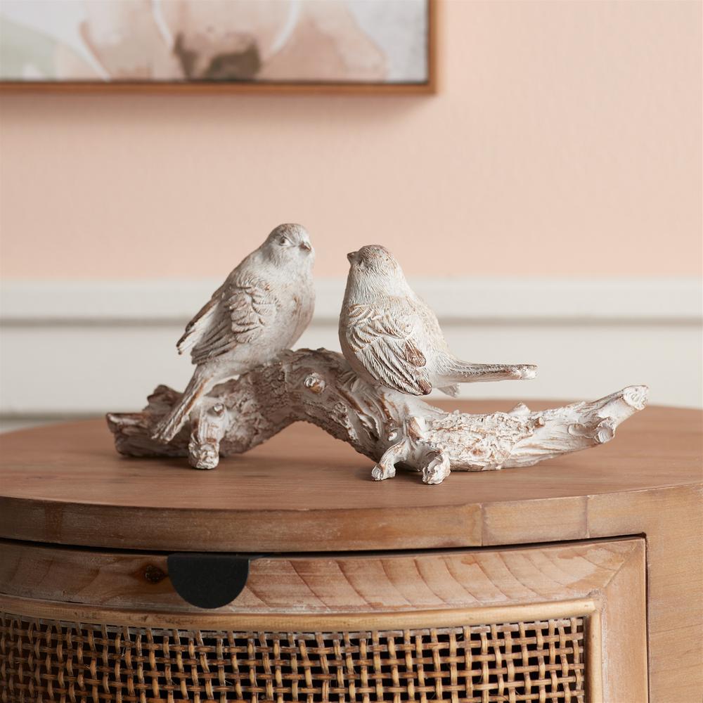 Birds on Branch 9.5"L x 3.5"H Resin. Picture 2