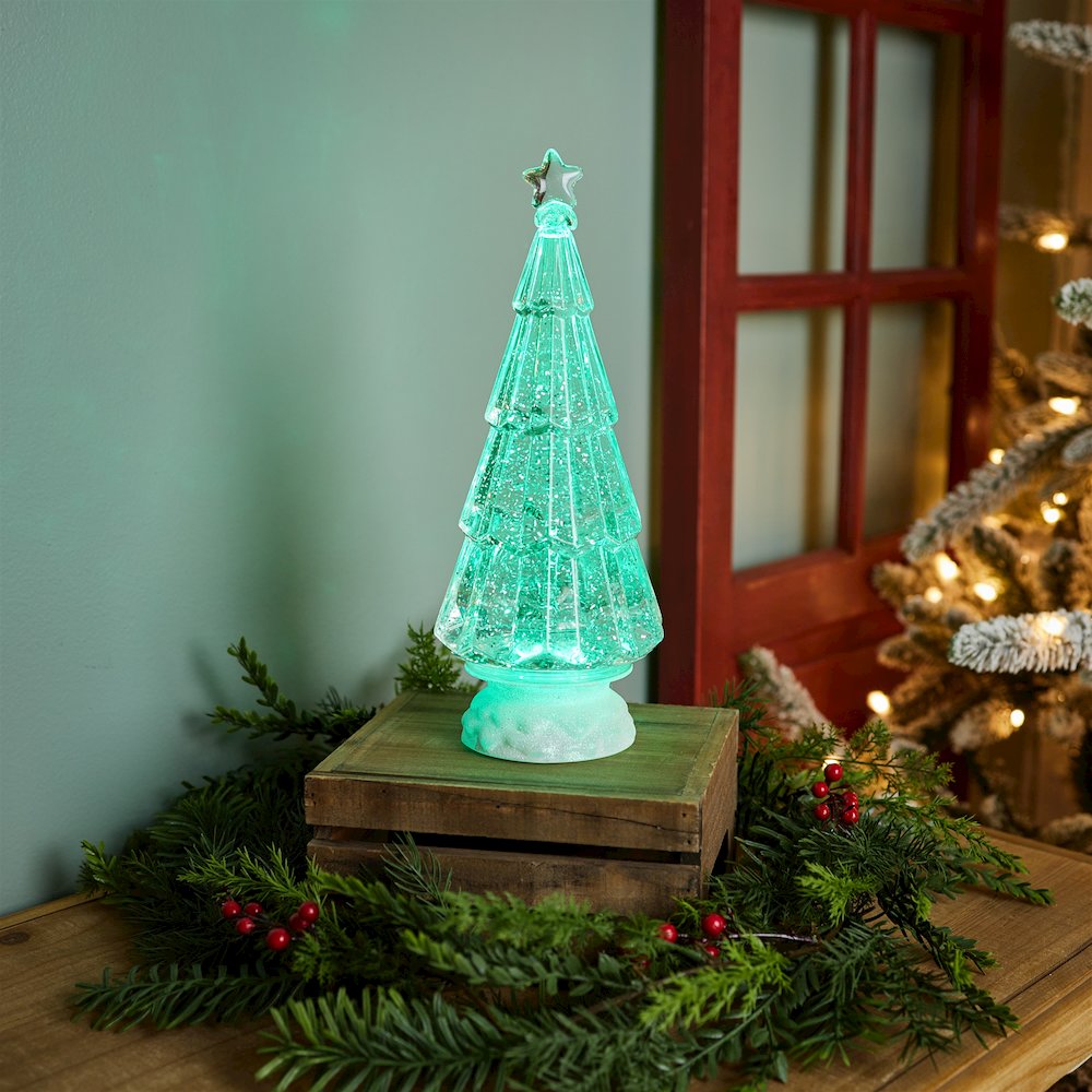 Green LED Christmas Tree 12"H. Picture 3