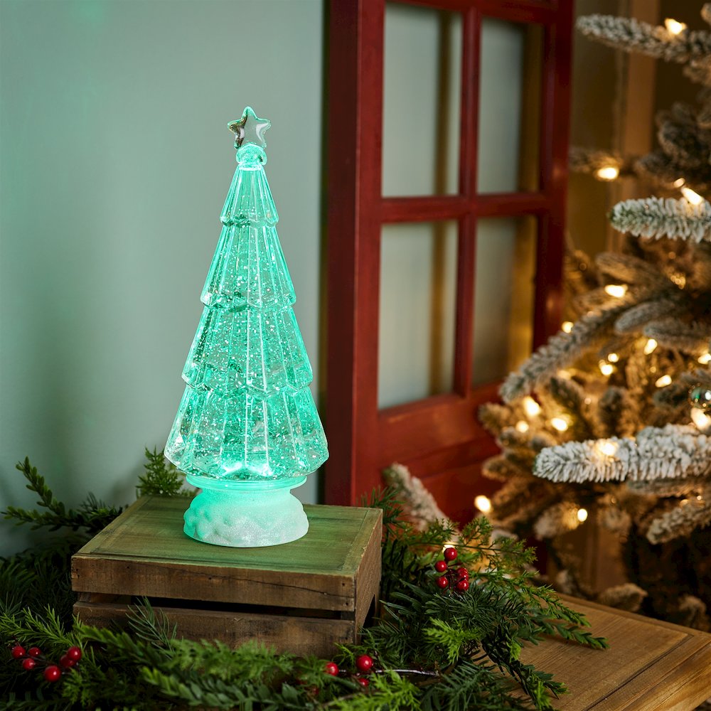 Green LED Christmas Tree 12"H. Picture 4