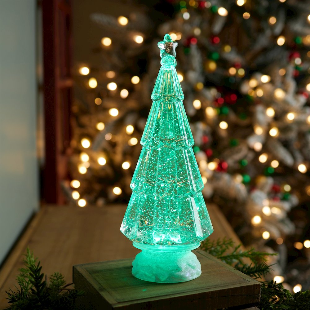 Green LED Christmas Tree 12"H. Picture 2