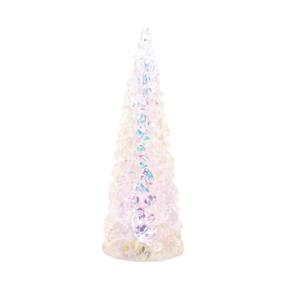 Iridescent LED Pine Tree 13.5"H. Picture 1