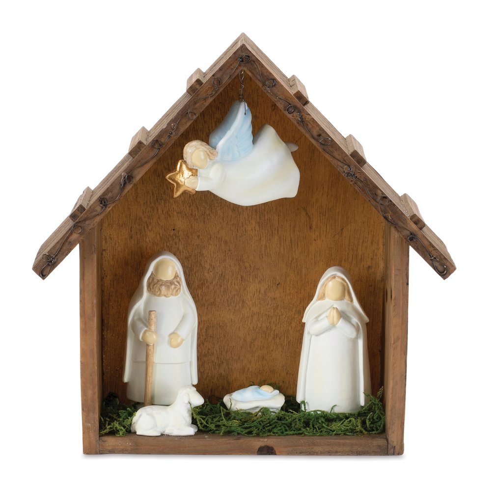 Holiday Nativity Scene Display 10"L. Picture 1