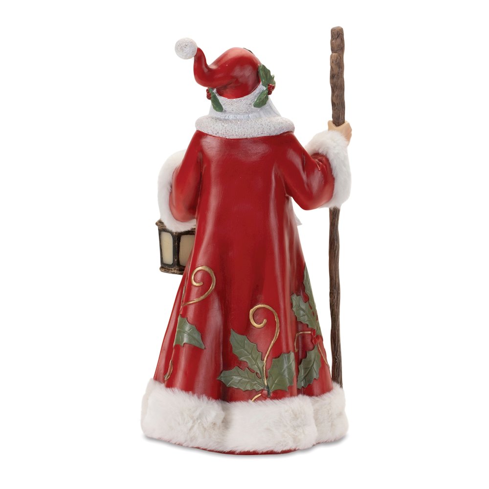 Holiday Santa with Lantern Statue 13.5"H. Picture 2
