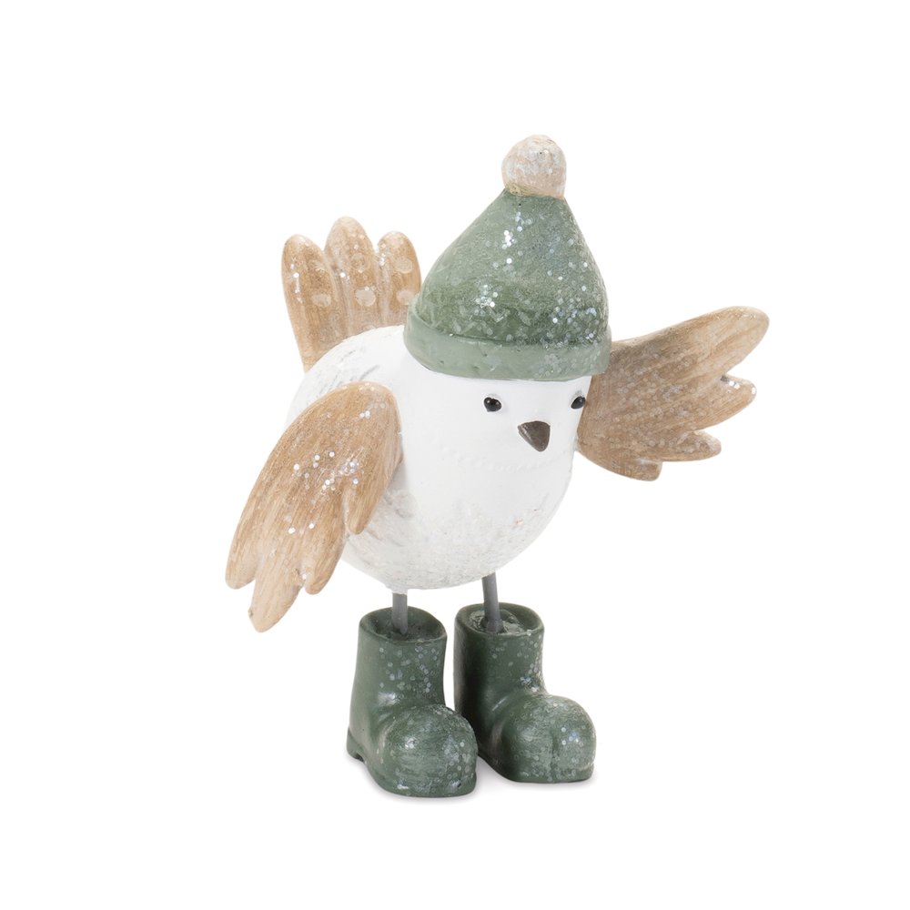 Winter Bird with Snowboots Figurine (Set of 6). Picture 3