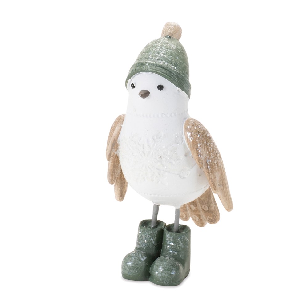 Winter Bird with Snowboots Figurine (Set of 6). Picture 5