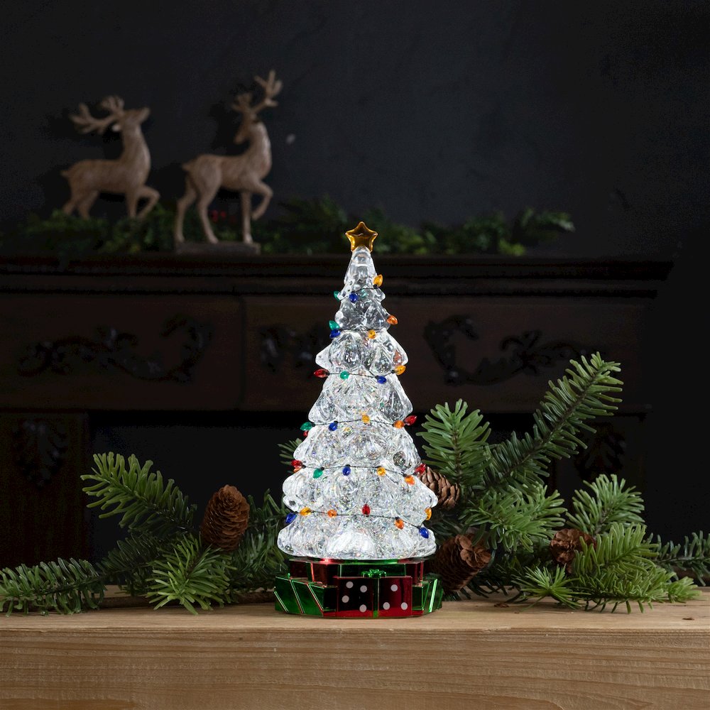 LED Christmas Tree with Holiday Lights 11.5"H. Picture 5