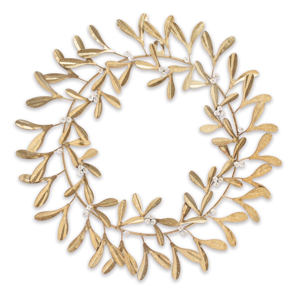Metal Mistletoe Wreath. Picture 1