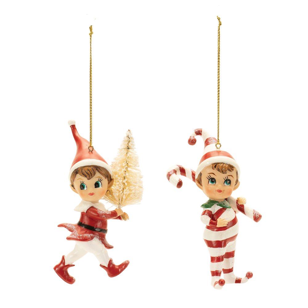 Santa's Jolly Elf Ornament (Set of 12). Picture 3