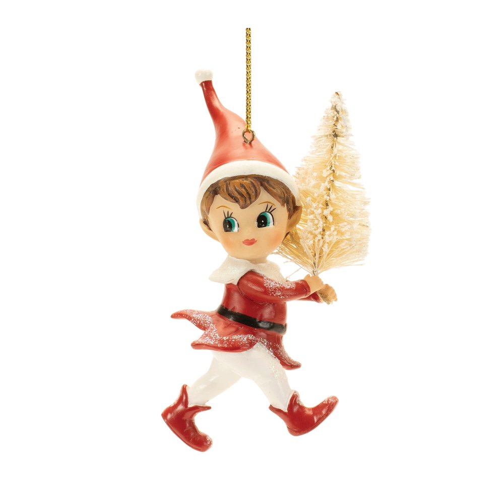 Santa's Jolly Elf Ornament (Set of 12). Picture 4
