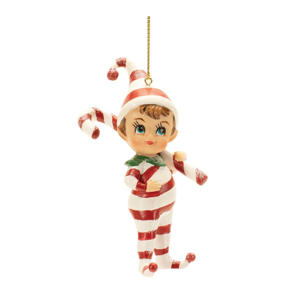 Santa's Jolly Elf Ornament (Set of 12). Picture 5