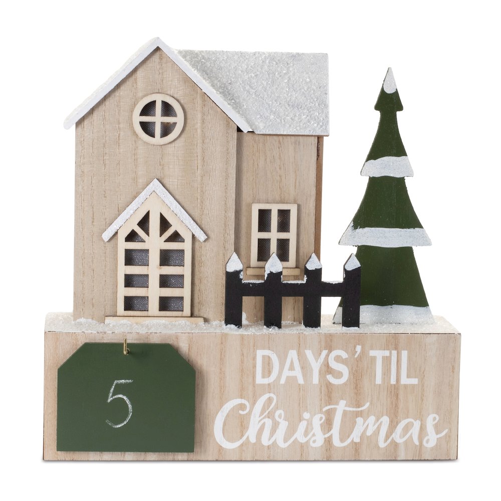 LED House Christmas Countdown 12"L. Picture 1