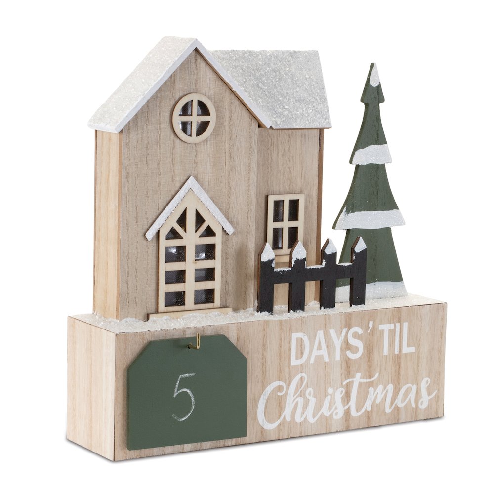 LED House Christmas Countdown 12"L. Picture 2