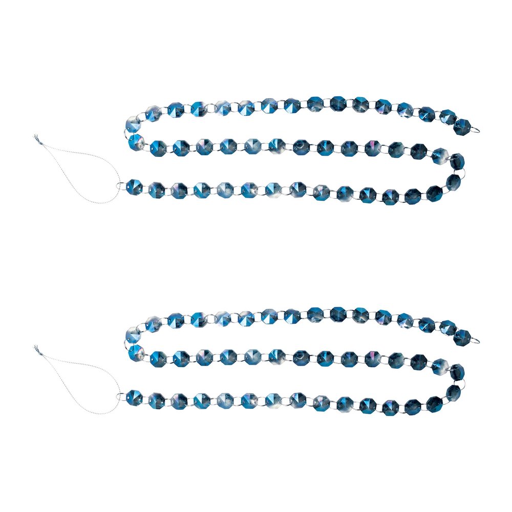 Iridescent Glass Jewel Garland (Set of 2). Picture 2