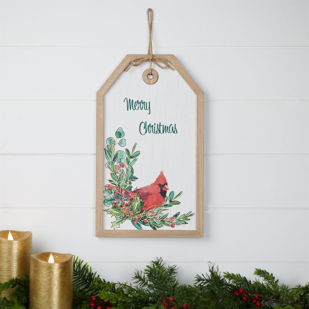 Merry Christmas Cardinal Tag. Picture 2