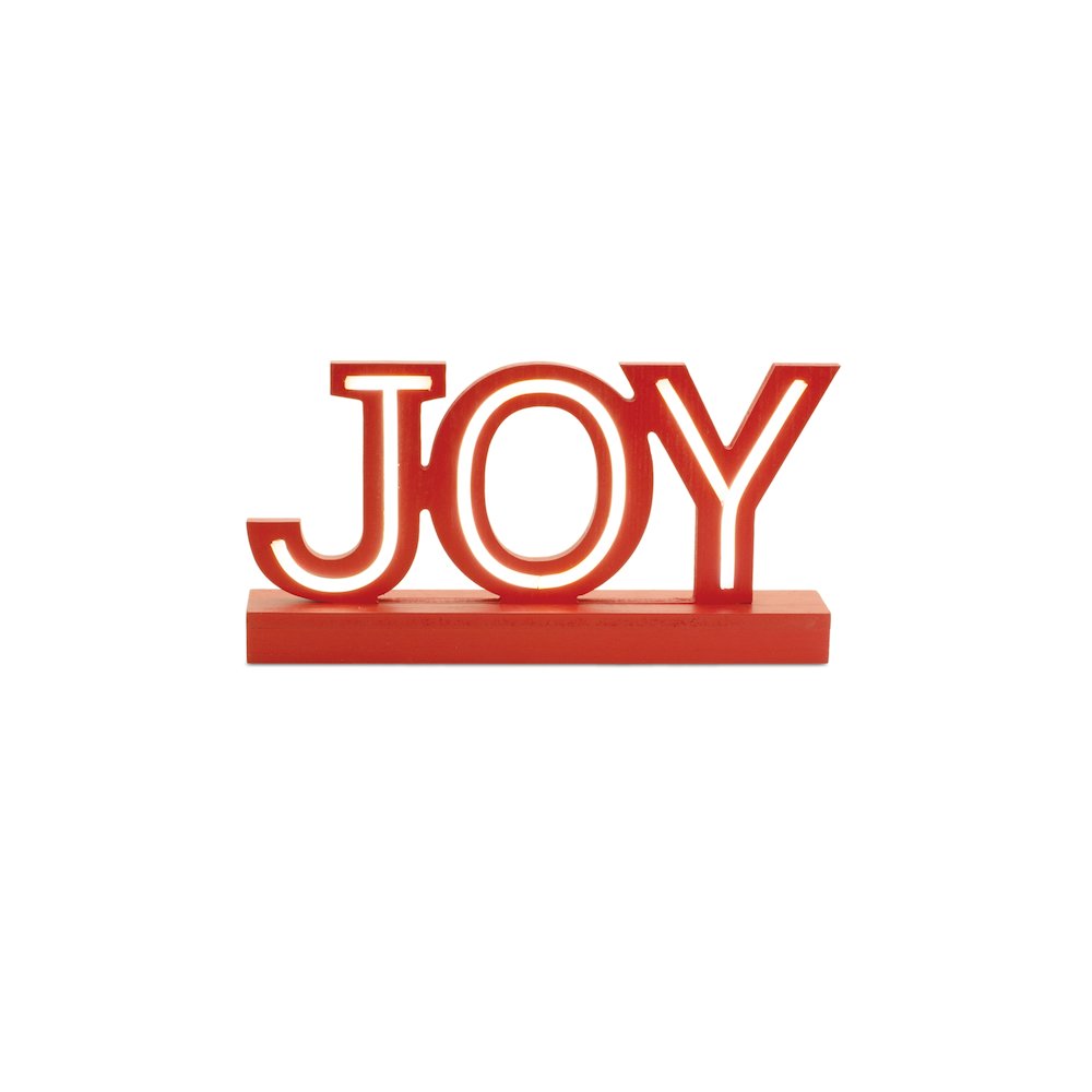 LED Joy and Merry Tabletop Sign (Set of 2). Picture 4