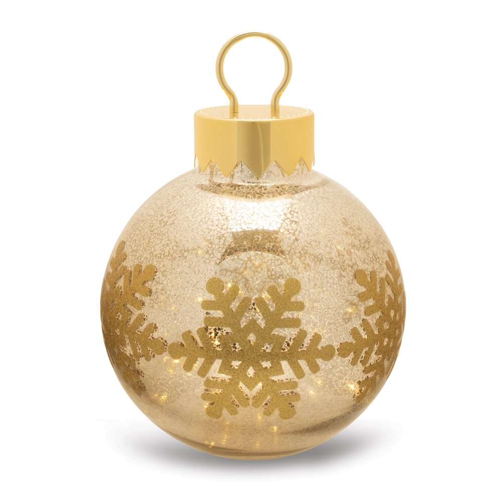 LED Mercury Glass Ornament 13"H. Picture 1