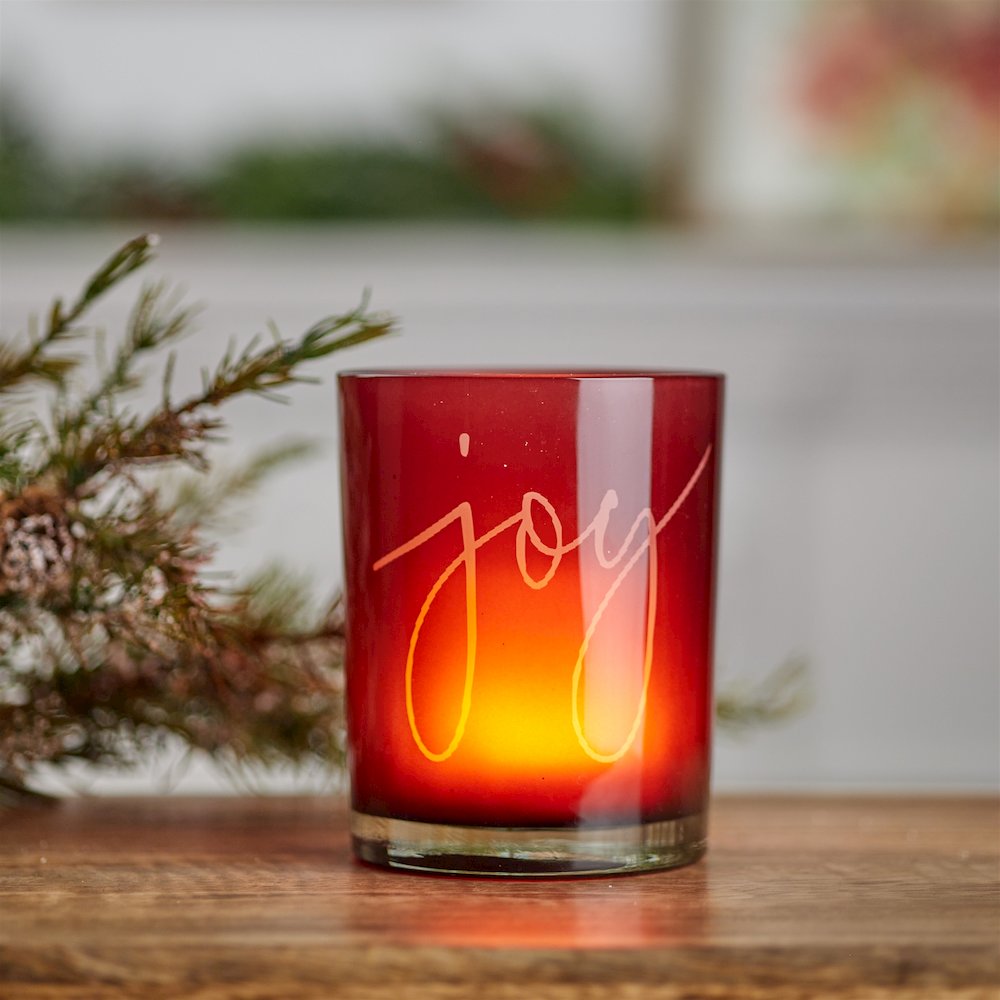 Joy Glass Votive Holder (Set of 2). Picture 7