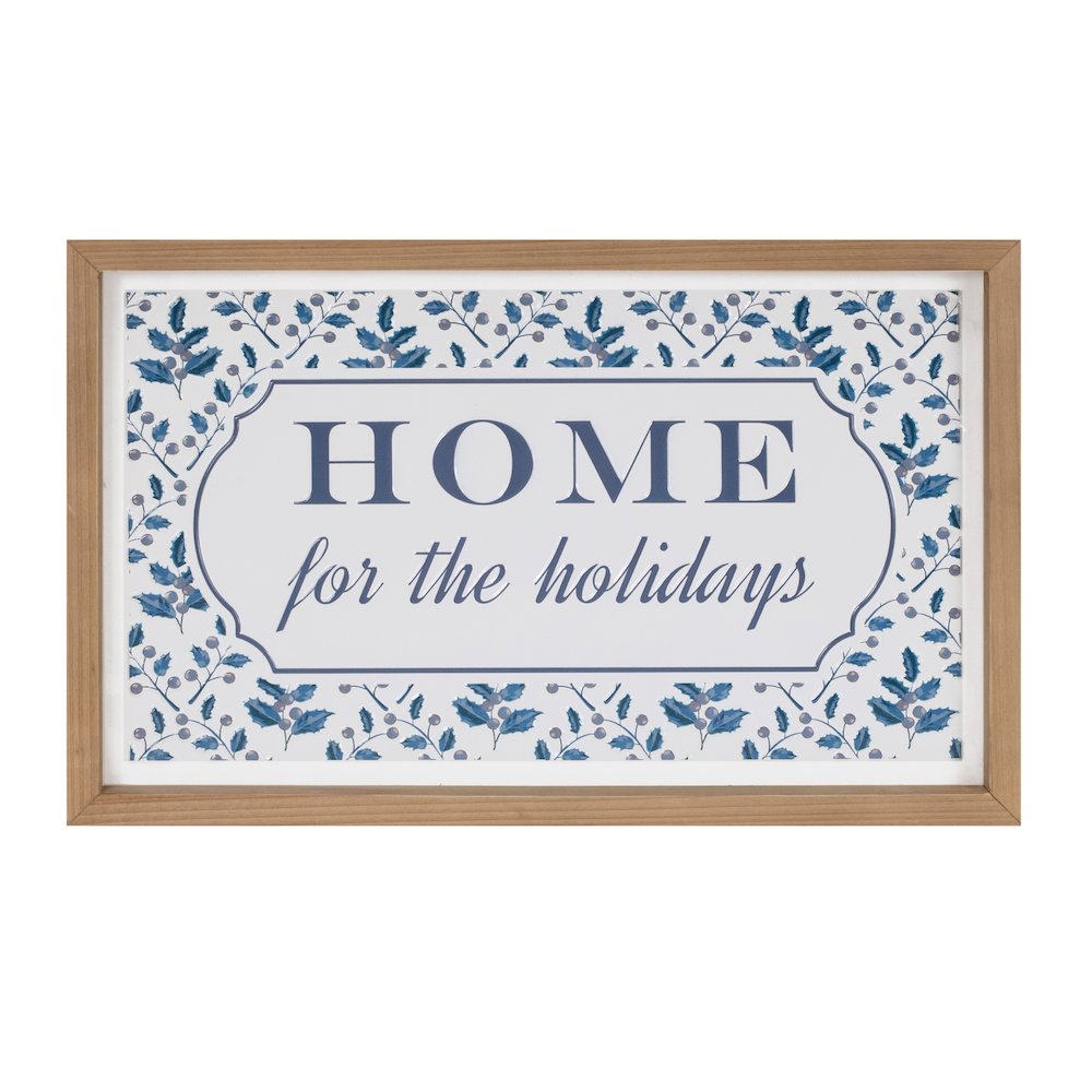 Framed Home for the Holidays Sign 15.5"L. Picture 1