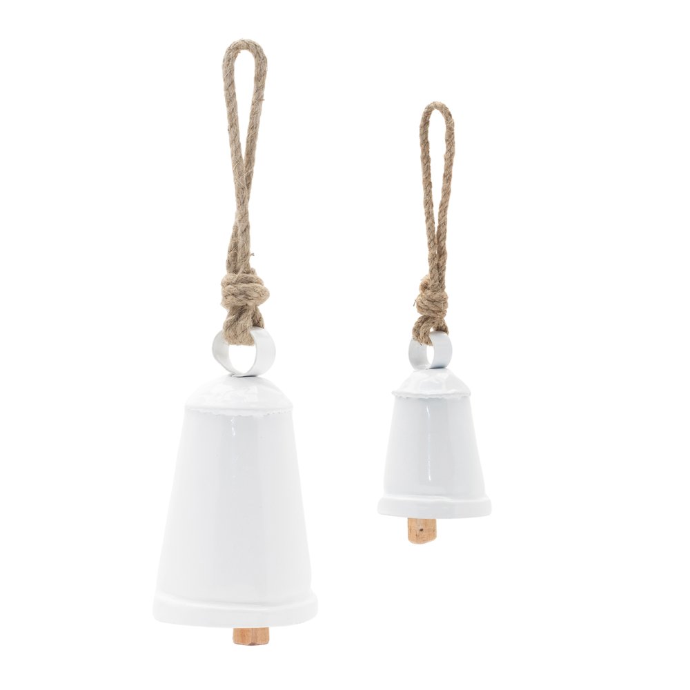 Rustic Metal Bell Ornament (Set of 8). Picture 1