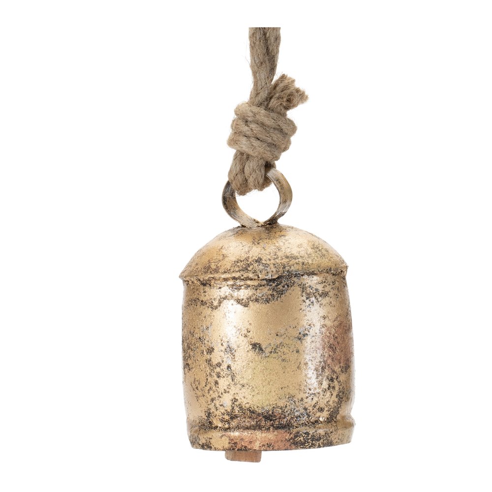Distressed Metal Bell Ornament (Set of 8). Picture 1