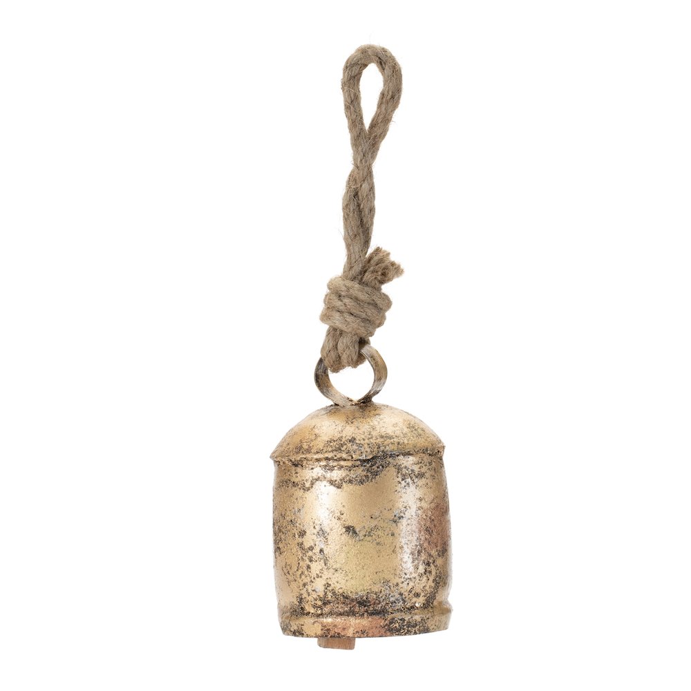 Distressed Metal Bell Ornament (Set of 8). Picture 2
