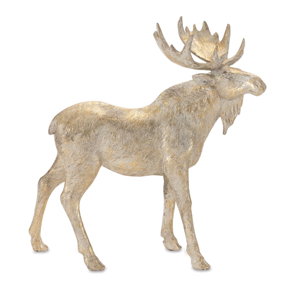 Winter Moose Figurine (Set of 2). Picture 2