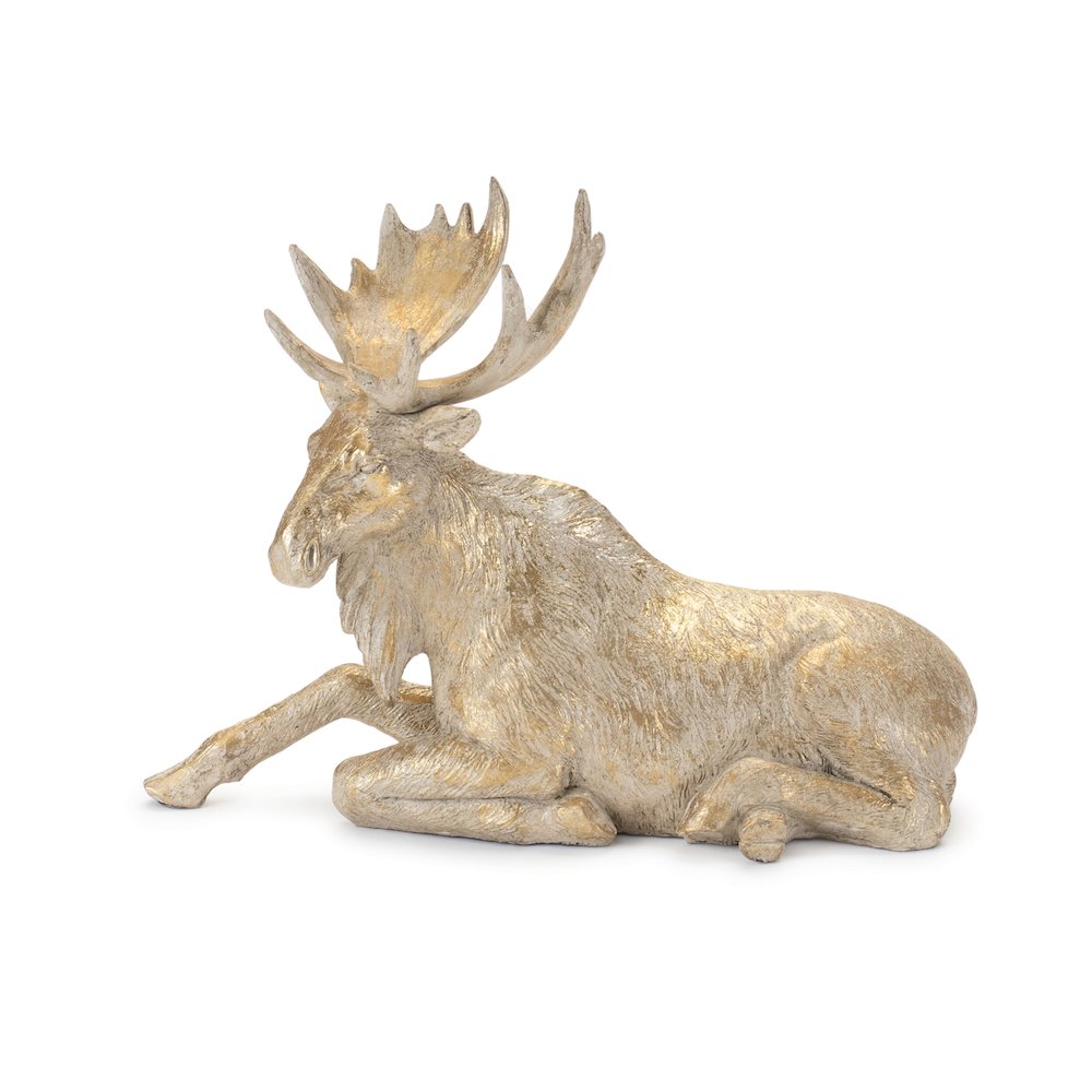 Winter Moose Figurine (Set of 2). Picture 3